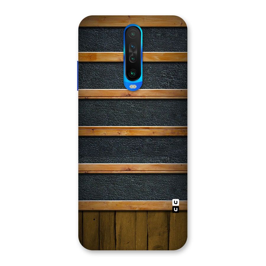 Wood Design Back Case for Poco X2