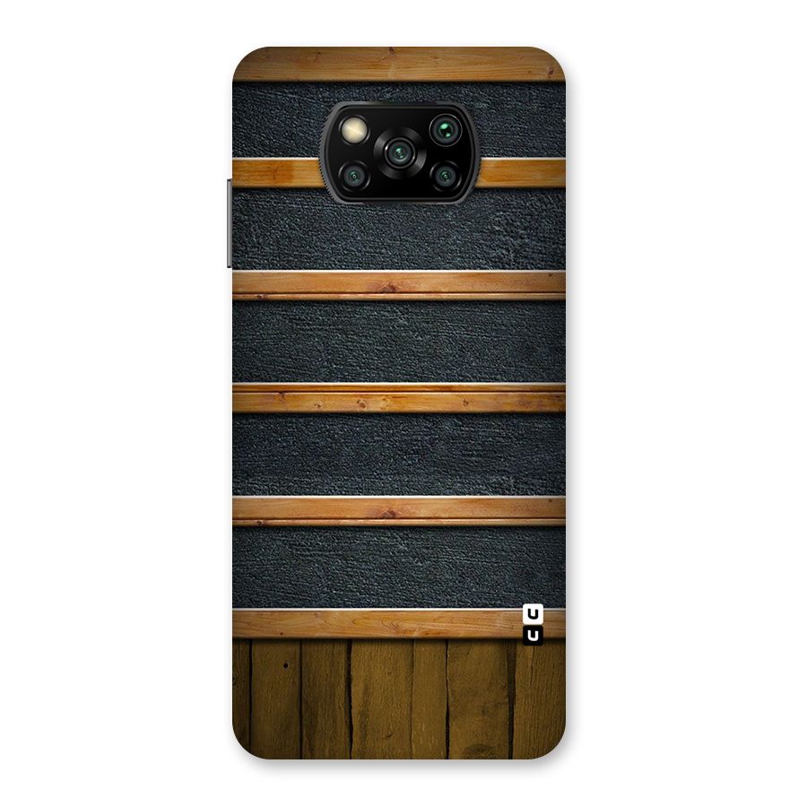 Wood Design Back Case for Poco X3