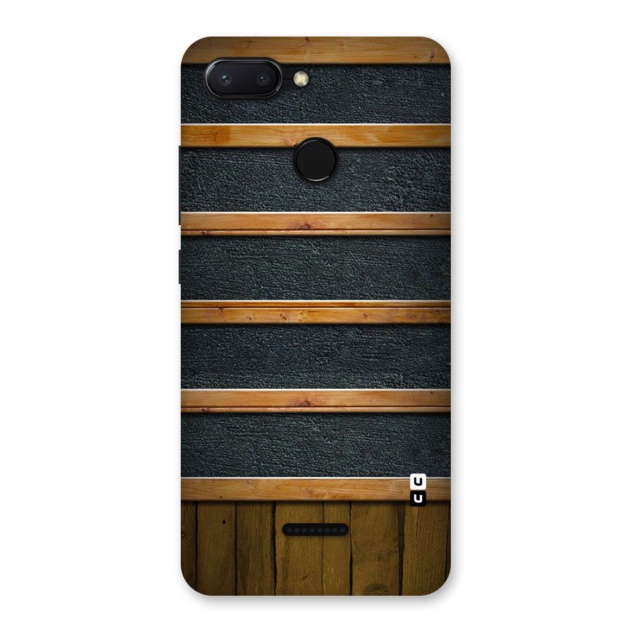 Wood Design Back Case for Redmi 6