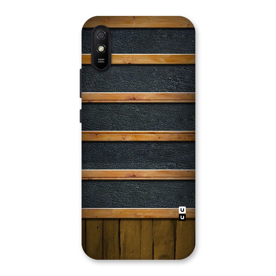 Wood Design Back Case for Redmi 9i