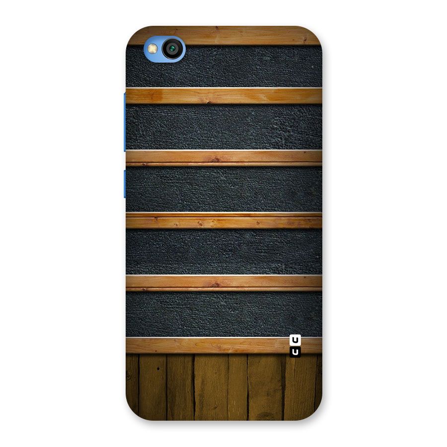 Wood Design Back Case for Redmi Go