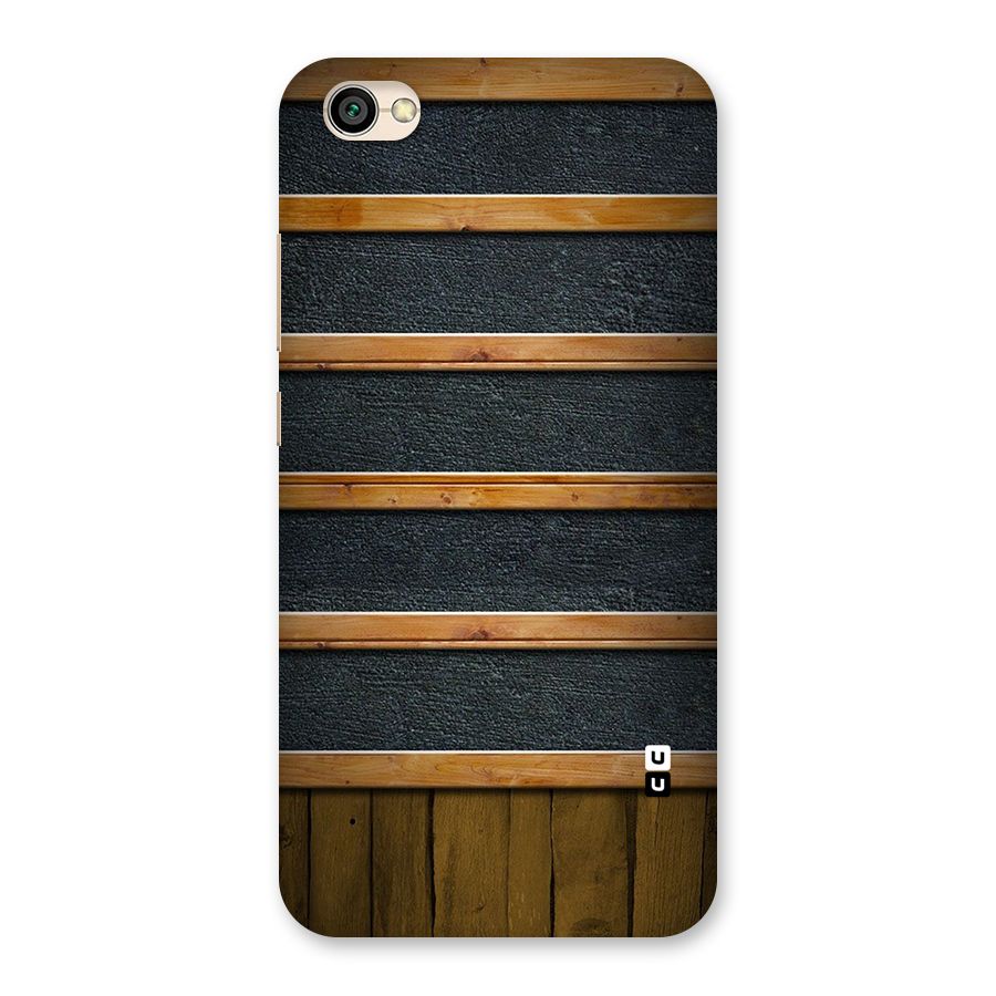 Wood Design Back Case for Redmi Y1 Lite