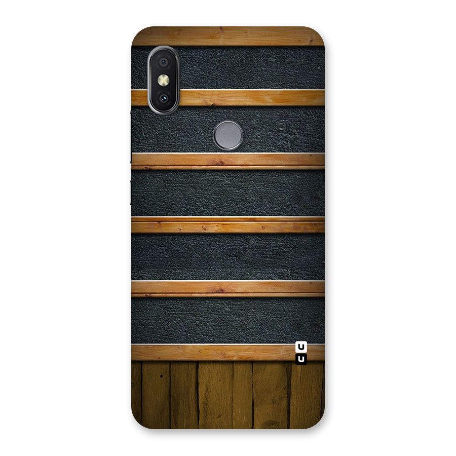 Wood Design Back Case for Redmi Y2