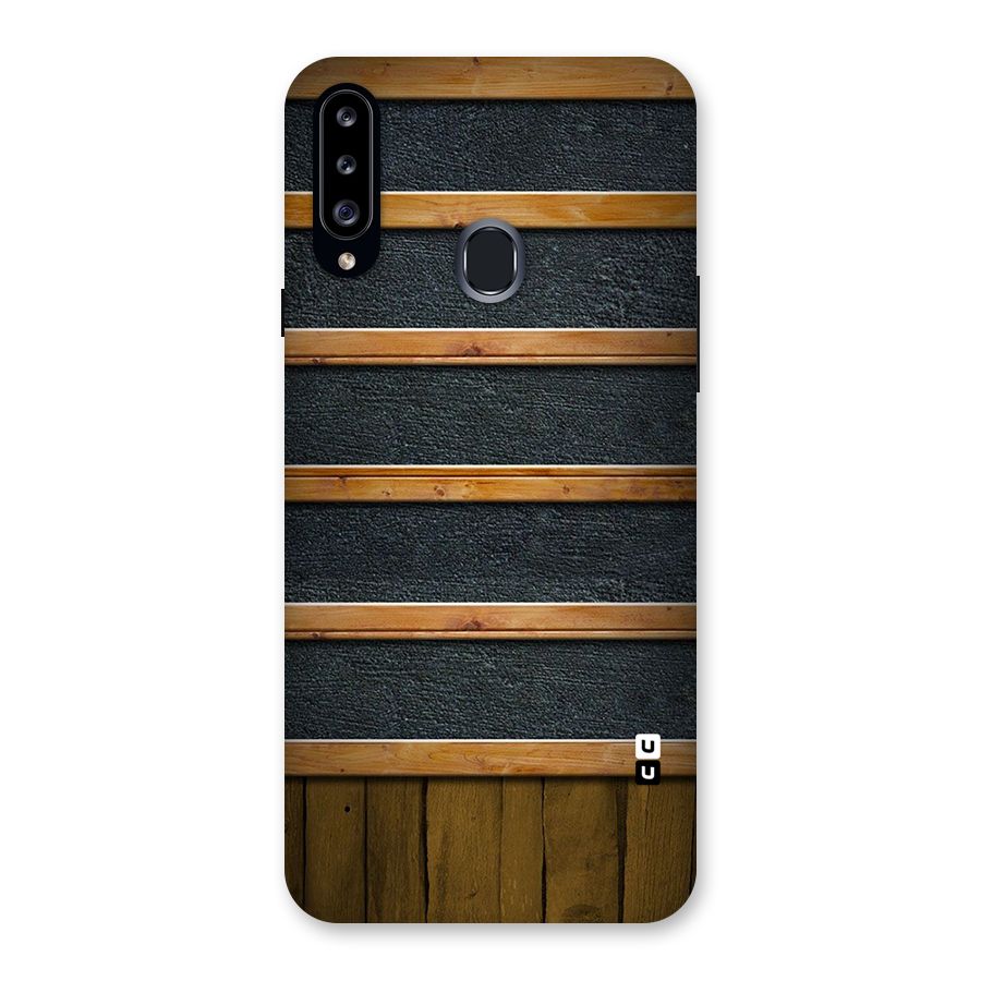 Wood Design Back Case for Samsung Galaxy A20s