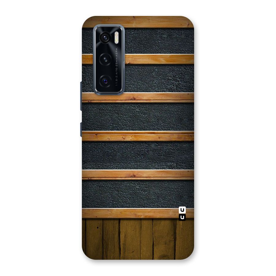 Wood Design Back Case for Vivo V20 SE