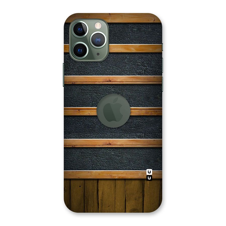 Wood Design Back Case for iPhone 11 Pro Logo  Cut