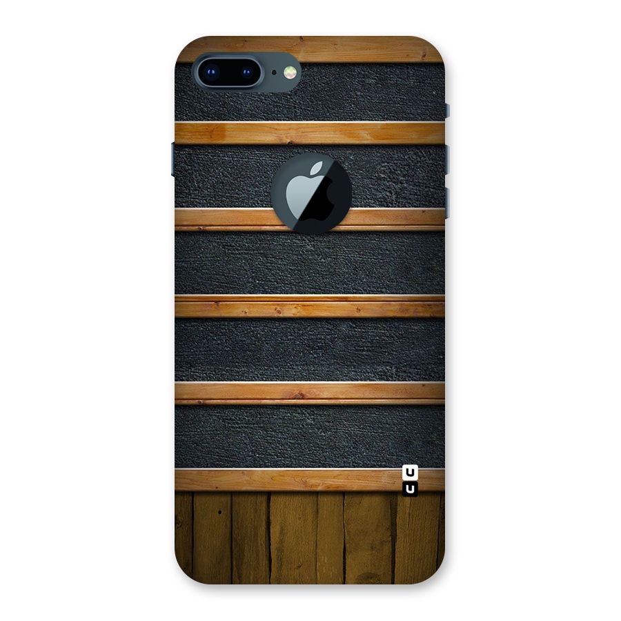 Wood Design Back Case for iPhone 7 Plus Logo Cut
