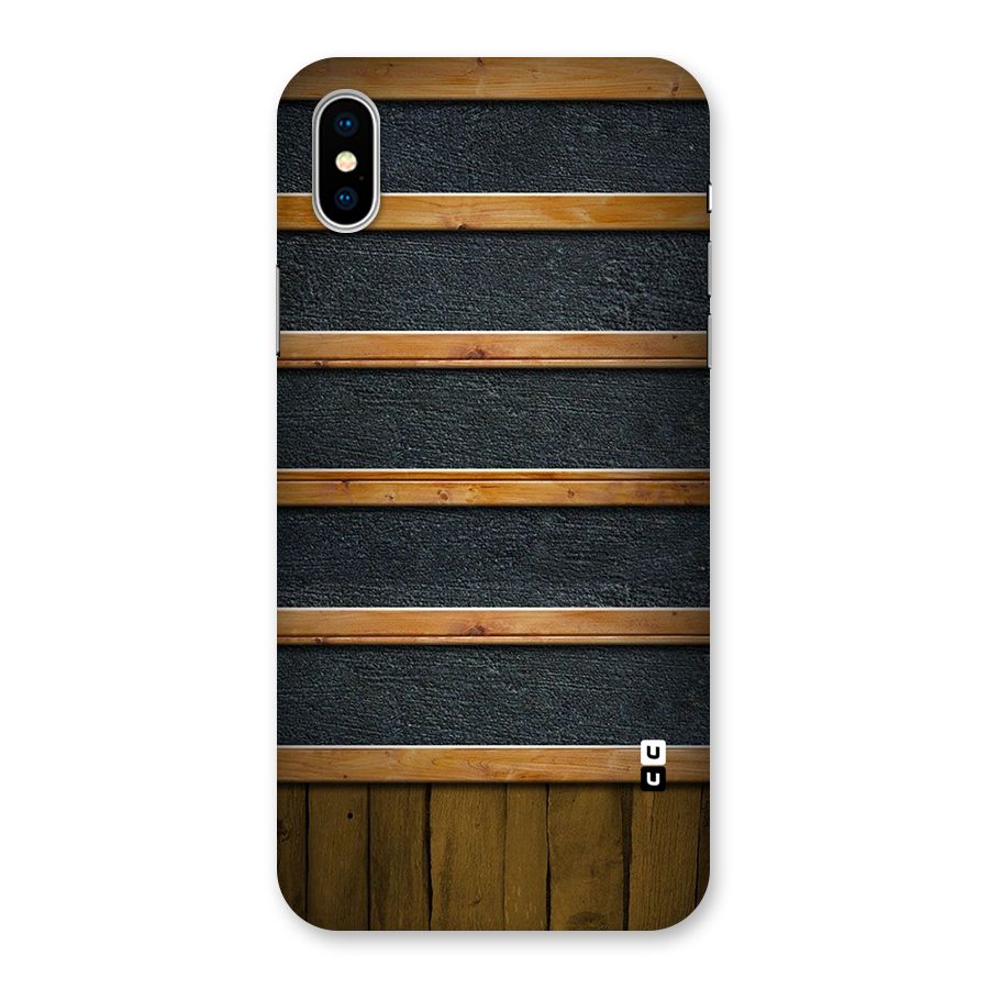 Wood Design Back Case for iPhone XS