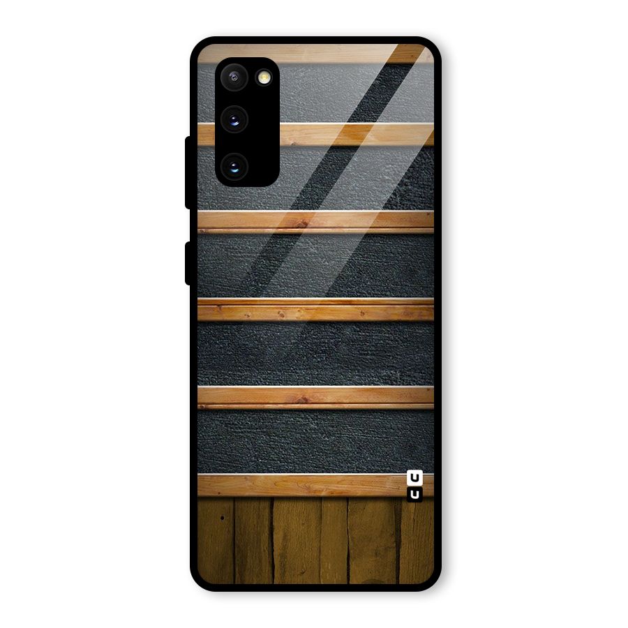 Wood Design Glass Back Case for Galaxy S20 FE 5G