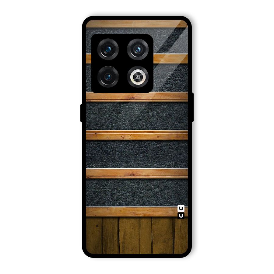 Wood Design Glass Back Case for OnePlus 10 Pro 5G