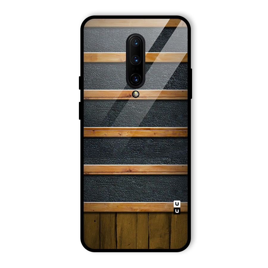 Wood Design Glass Back Case for OnePlus 7 Pro