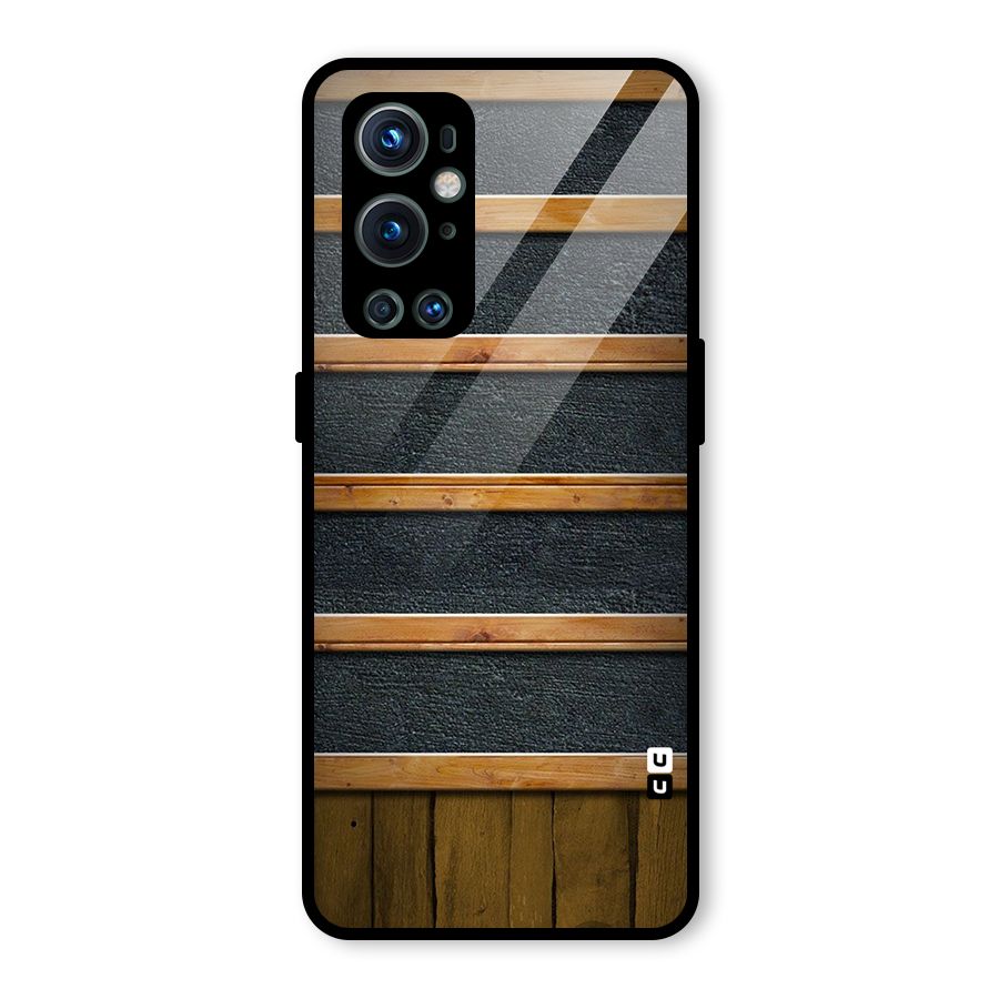 Wood Design Glass Back Case for OnePlus 9 Pro