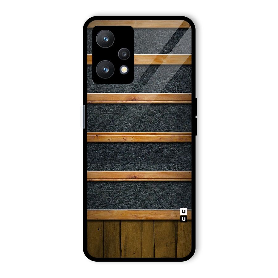 Wood Design Glass Back Case for Realme 9 Pro 5G