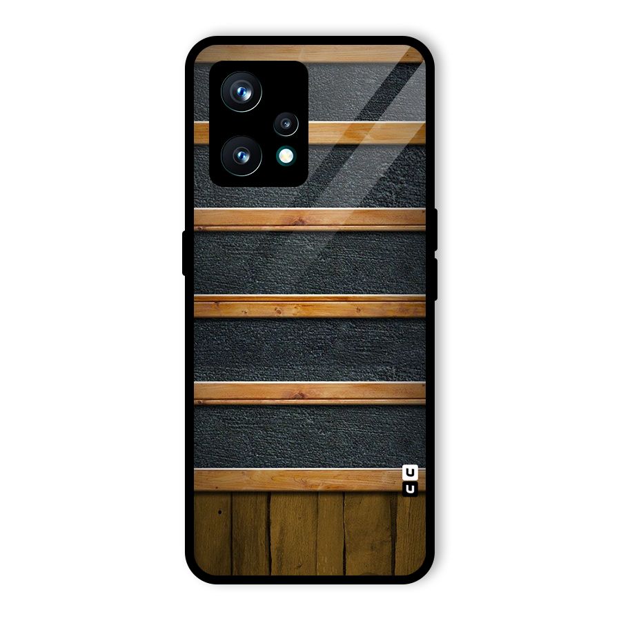 Wood Design Glass Back Case for Realme 9 Pro Plus 5G