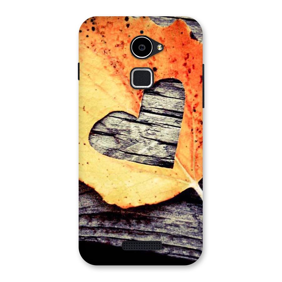 Wood Heart Leaf Back Case for Coolpad Note 3 Lite