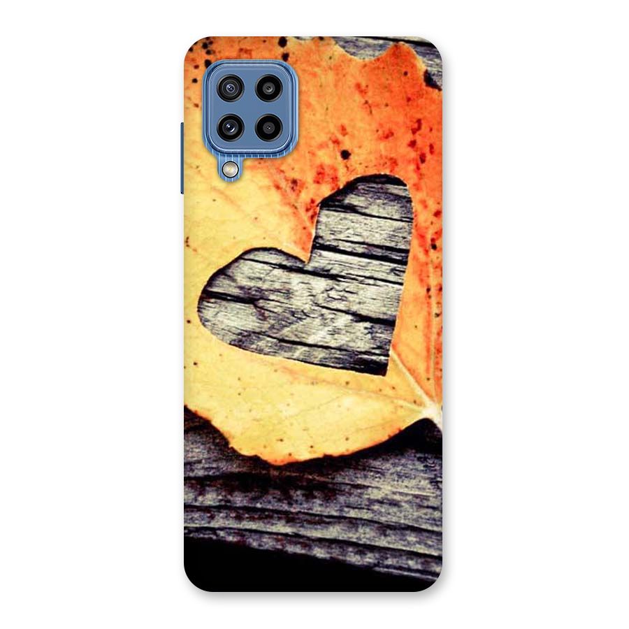 Wood Heart Leaf Back Case for Galaxy M32