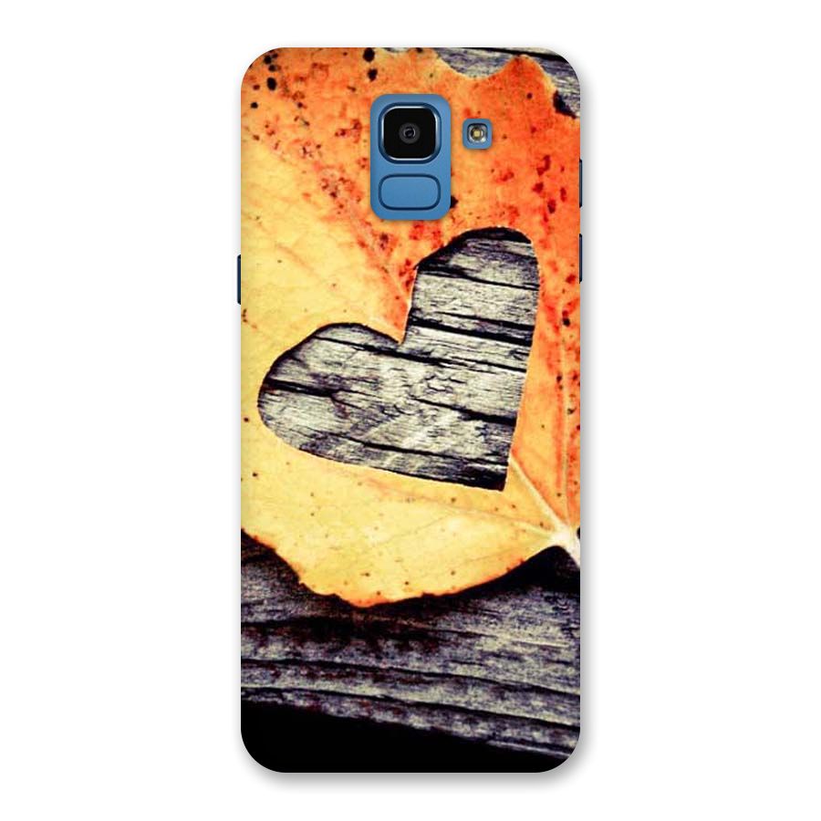 Wood Heart Leaf Back Case for Galaxy On6