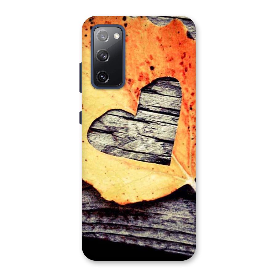 Wood Heart Leaf Back Case for Galaxy S20 FE