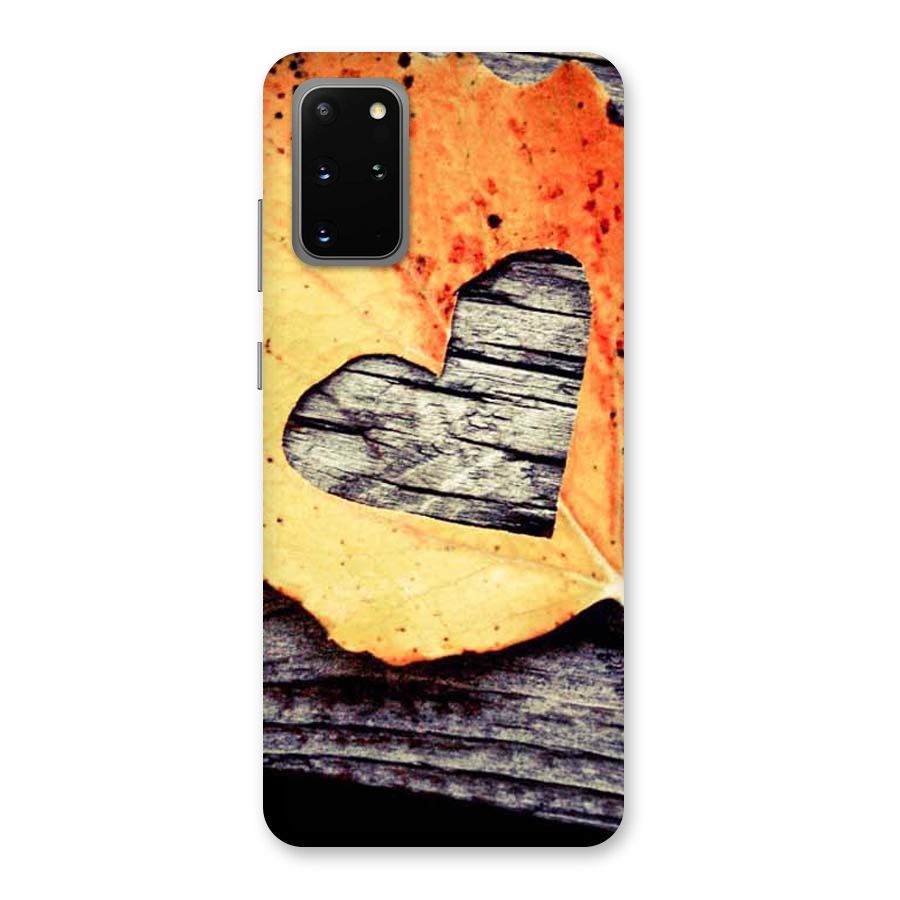 Wood Heart Leaf Back Case for Galaxy S20 Plus