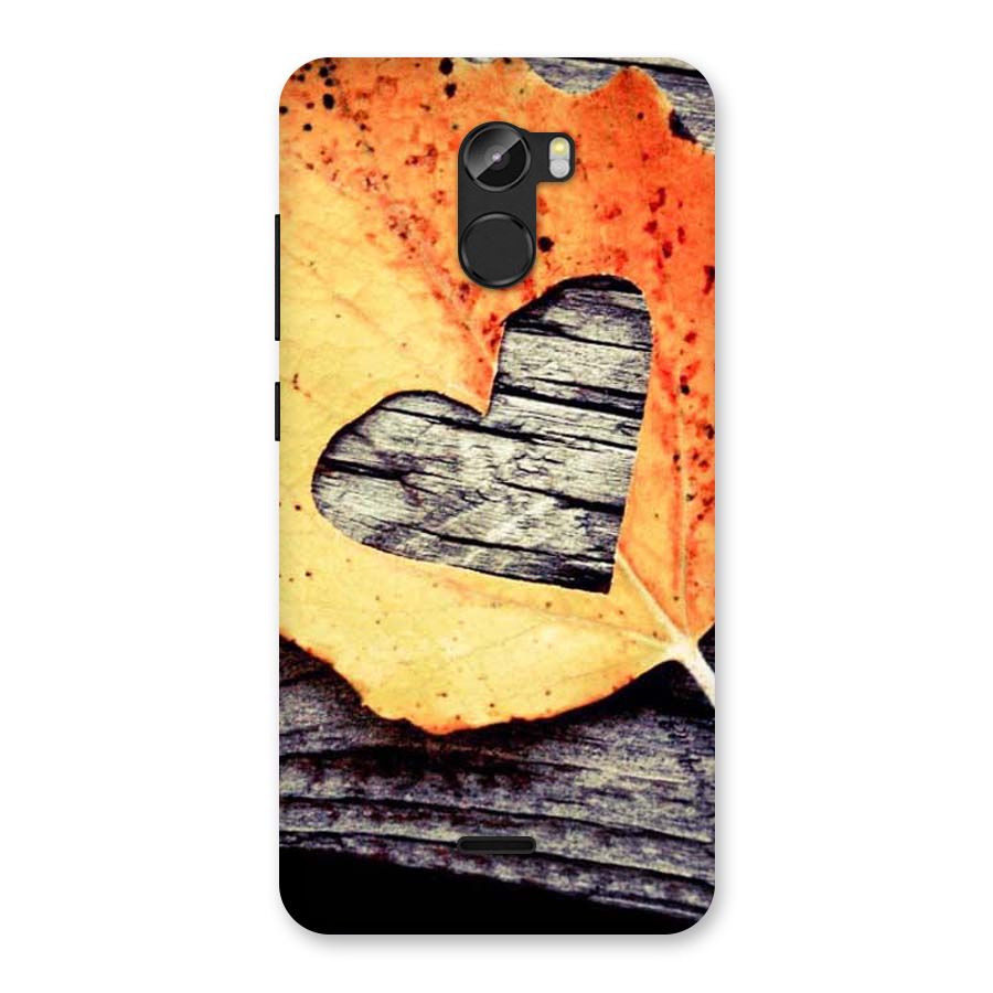 Wood Heart Leaf Back Case for Gionee X1