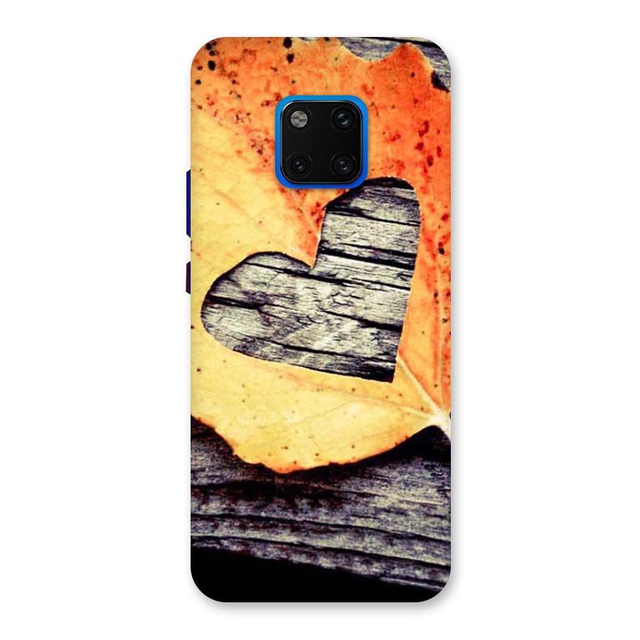 Wood Heart Leaf Back Case for Huawei Mate 20 Pro