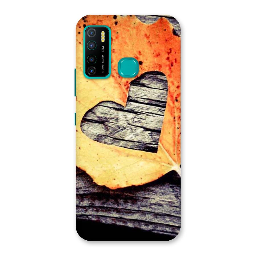 Wood Heart Leaf Back Case for Infinix Hot 9 Pro