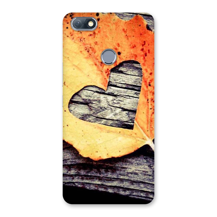 Wood Heart Leaf Back Case for Infinix Note 5