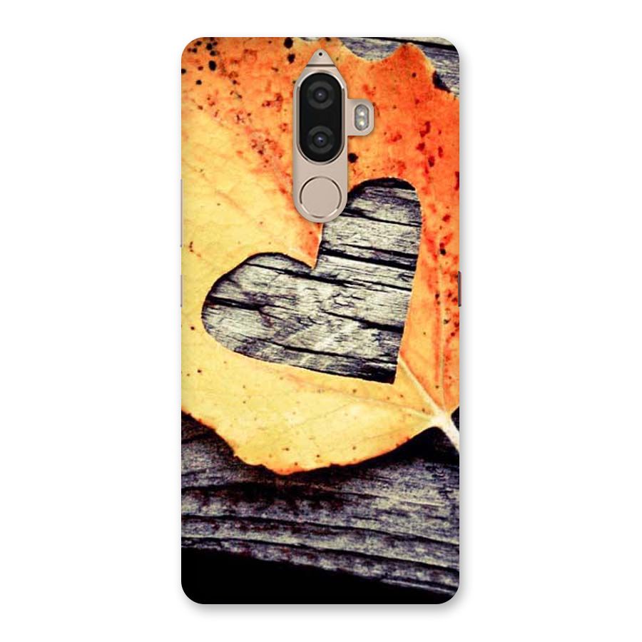Wood Heart Leaf Back Case for Lenovo K8 Note
