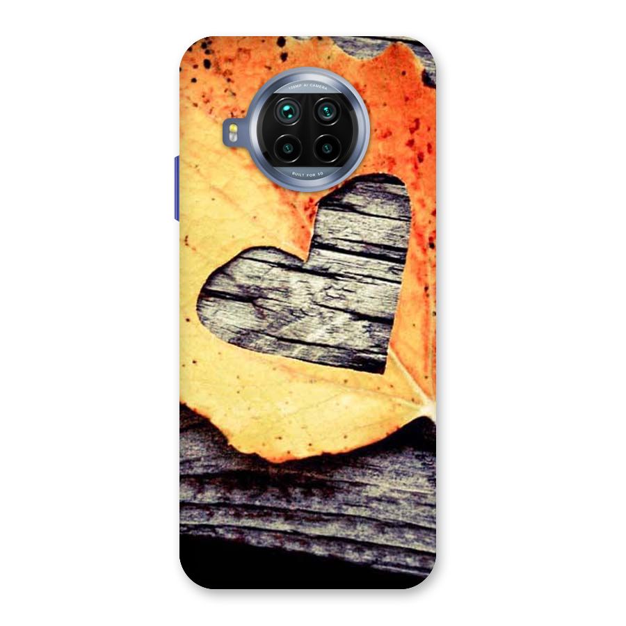 Wood Heart Leaf Back Case for Mi 10i