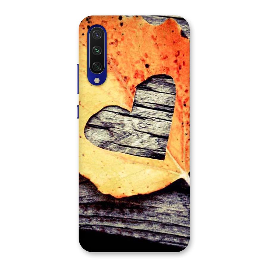 Wood Heart Leaf Back Case for Mi A3