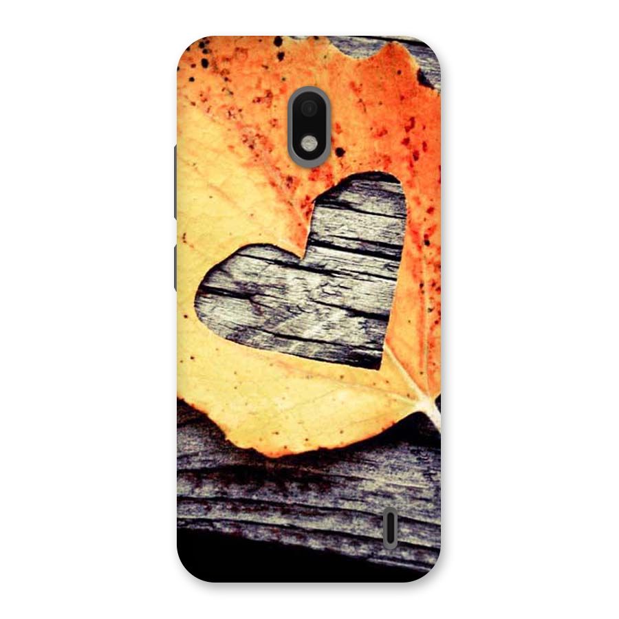 Wood Heart Leaf Back Case for Nokia 2.2