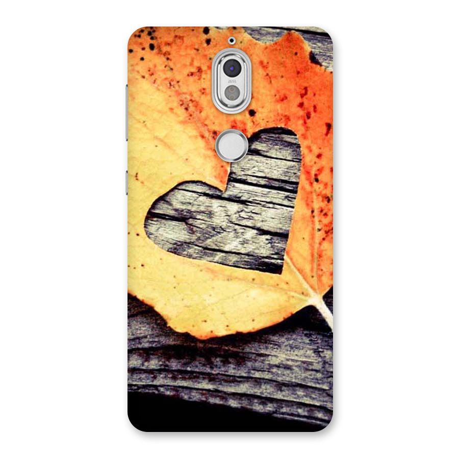 Wood Heart Leaf Back Case for Nokia 7