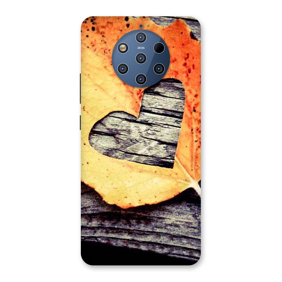 Wood Heart Leaf Back Case for Nokia 9 PureView