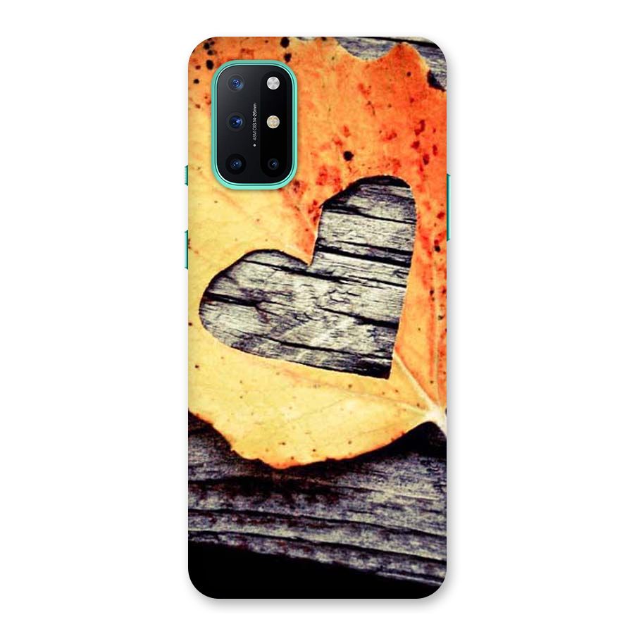 Wood Heart Leaf Back Case for OnePlus 8T