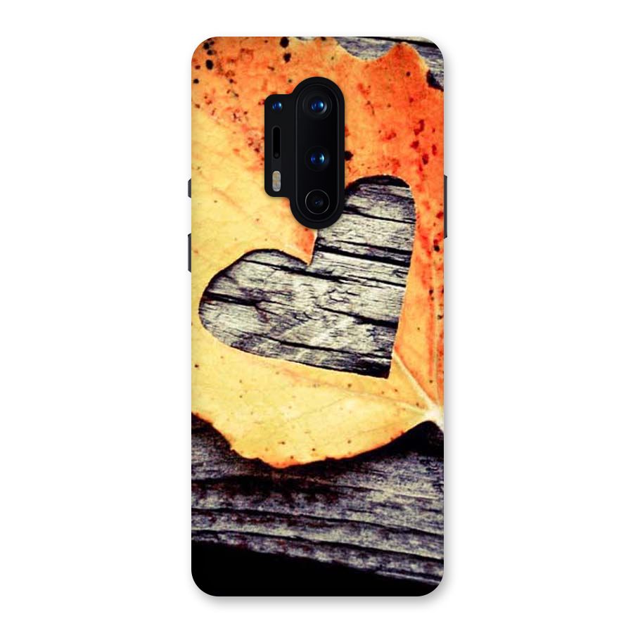 Wood Heart Leaf Back Case for OnePlus 8 Pro