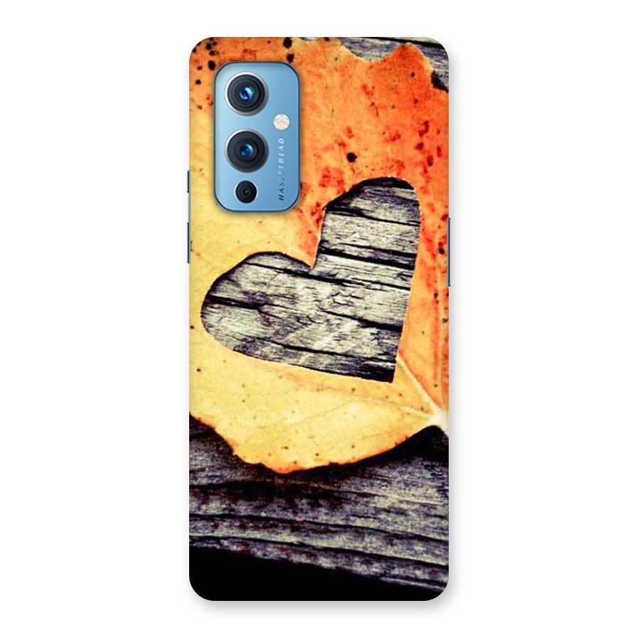 Wood Heart Leaf Back Case for OnePlus 9