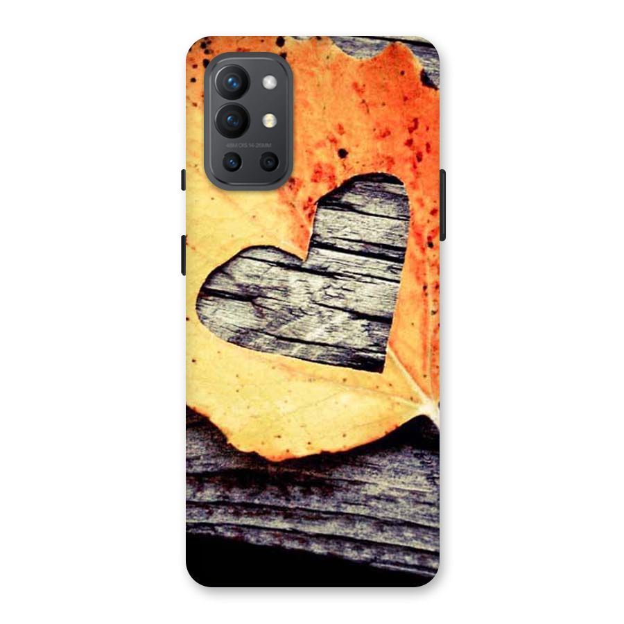 Wood Heart Leaf Back Case for OnePlus 9R