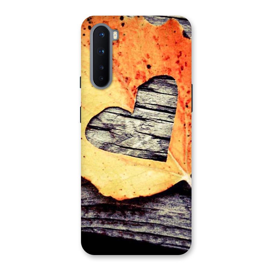 Wood Heart Leaf Back Case for OnePlus Nord