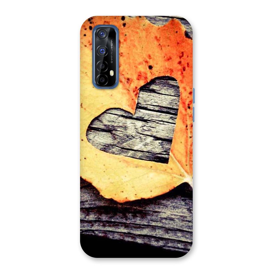 Wood Heart Leaf Back Case for Realme 7