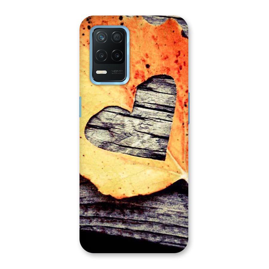 Wood Heart Leaf Back Case for Realme 8 5G