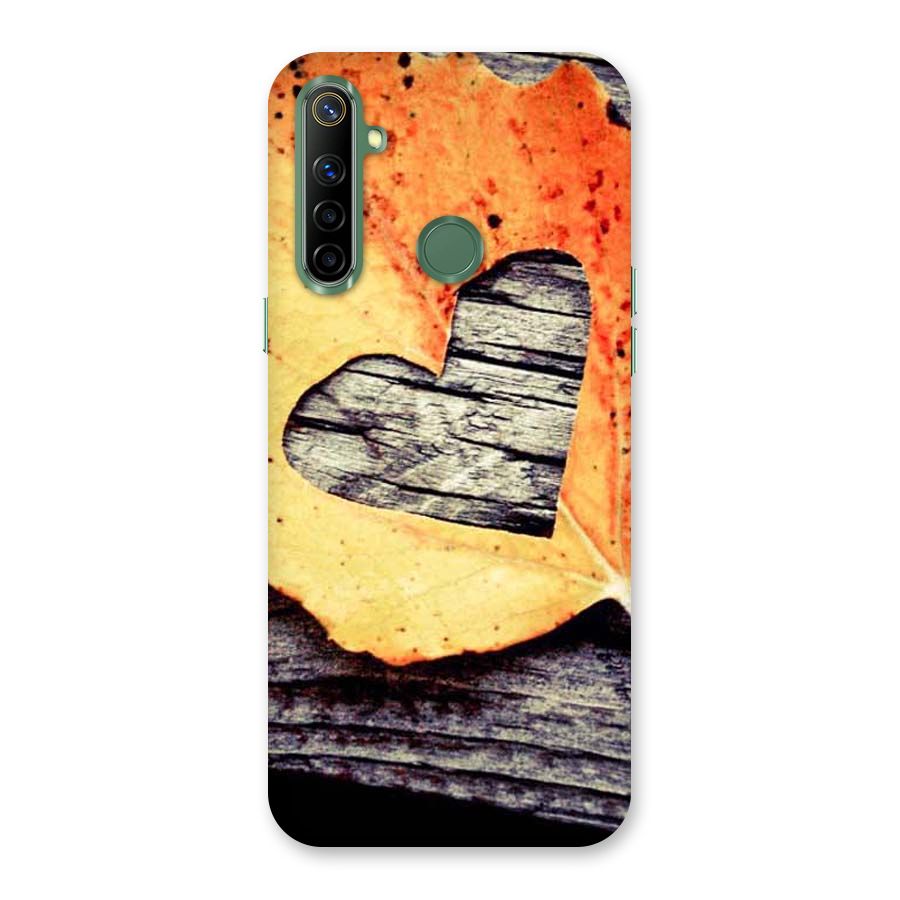 Wood Heart Leaf Back Case for Realme Narzo 10