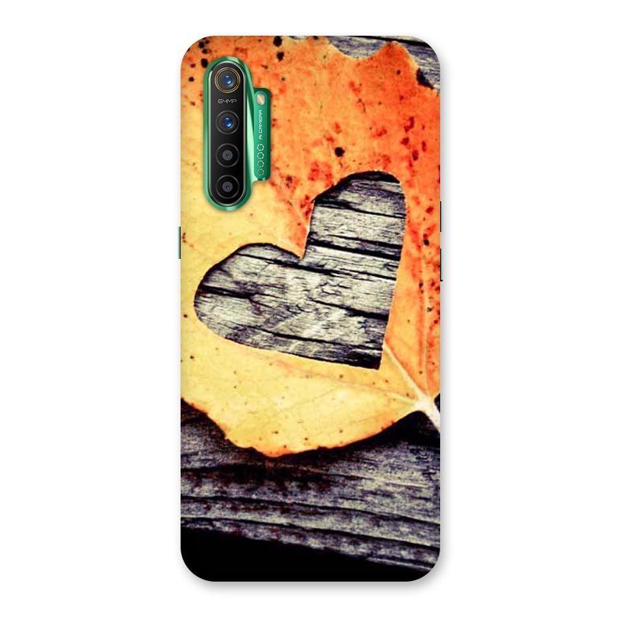 Wood Heart Leaf Back Case for Realme X2