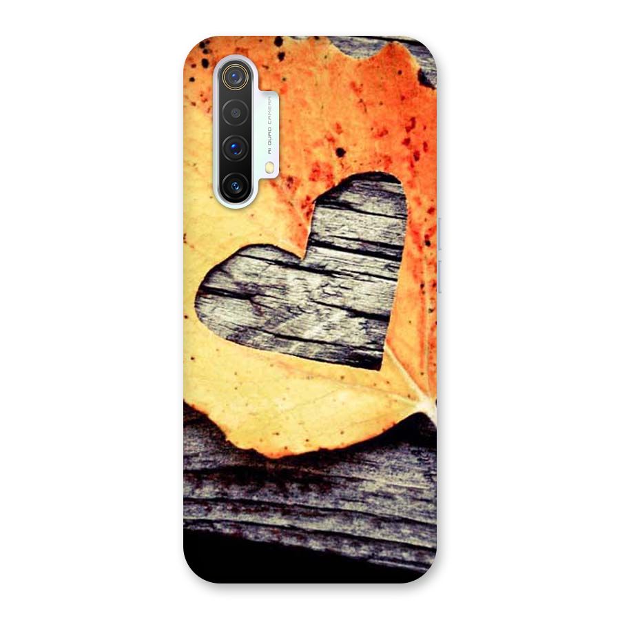 Wood Heart Leaf Back Case for Realme X3 SuperZoom