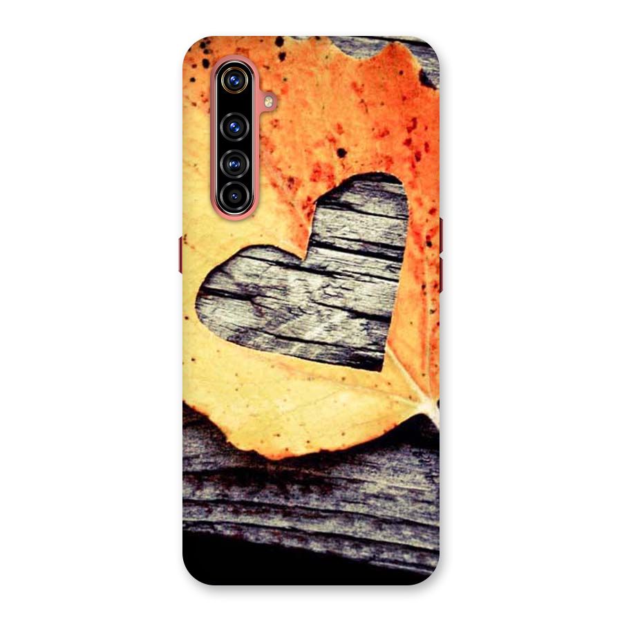Wood Heart Leaf Back Case for Realme X50 Pro