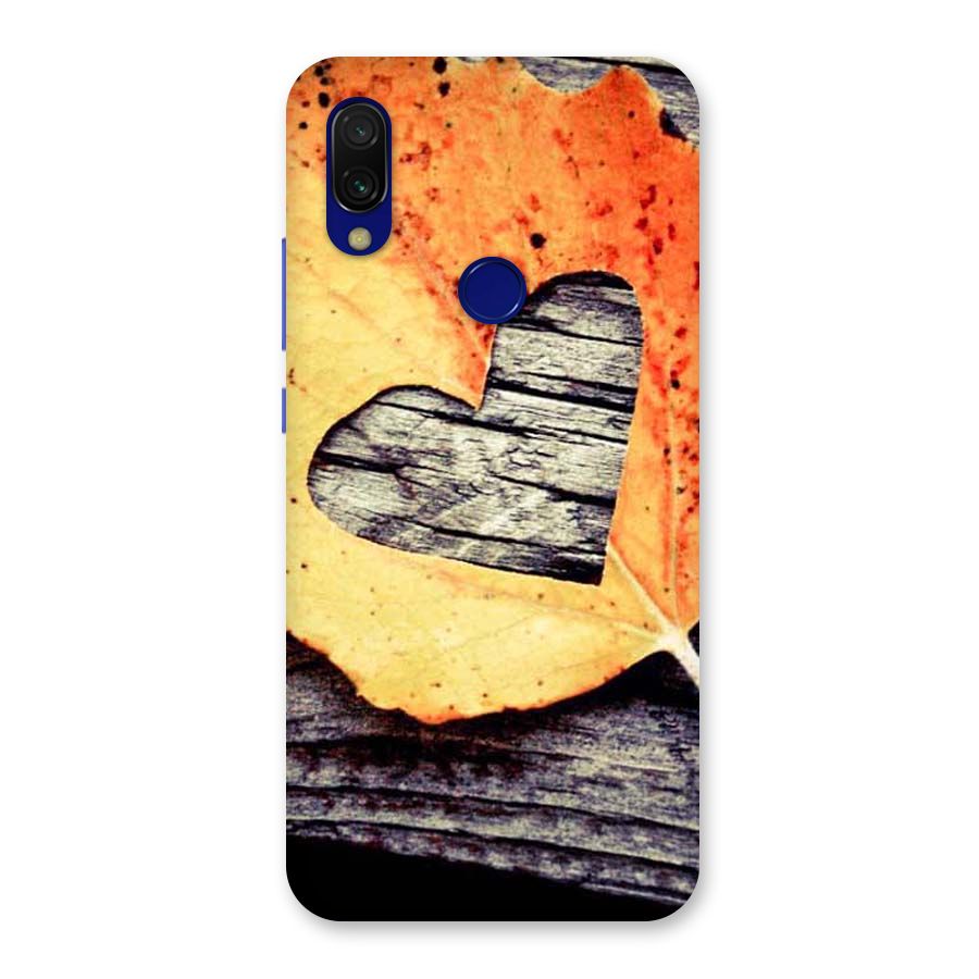 Wood Heart Leaf Back Case for Redmi 7