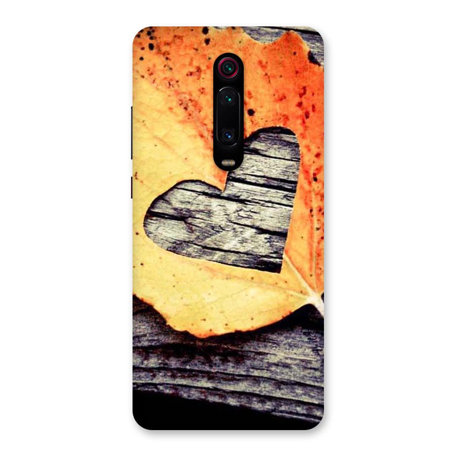 Wood Heart Leaf Back Case for Redmi K20