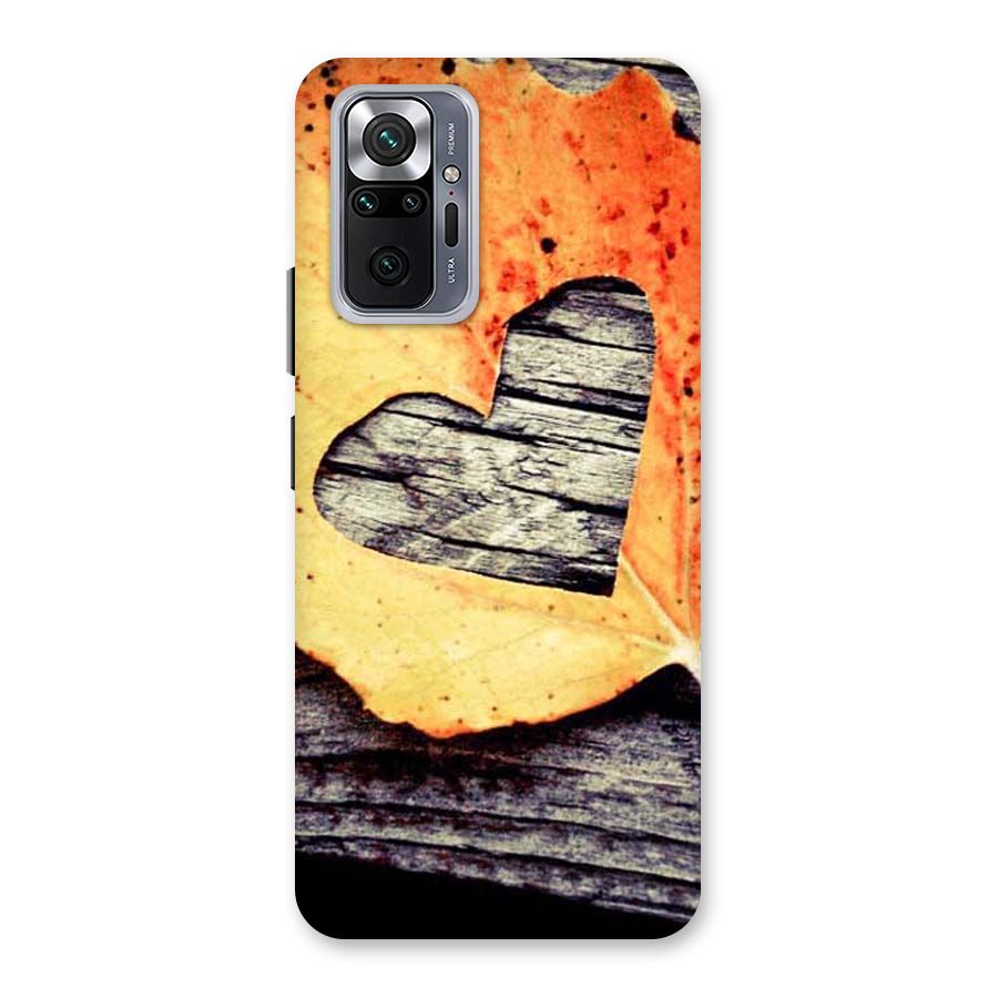 Wood Heart Leaf Back Case for Redmi Note 10 Pro Max