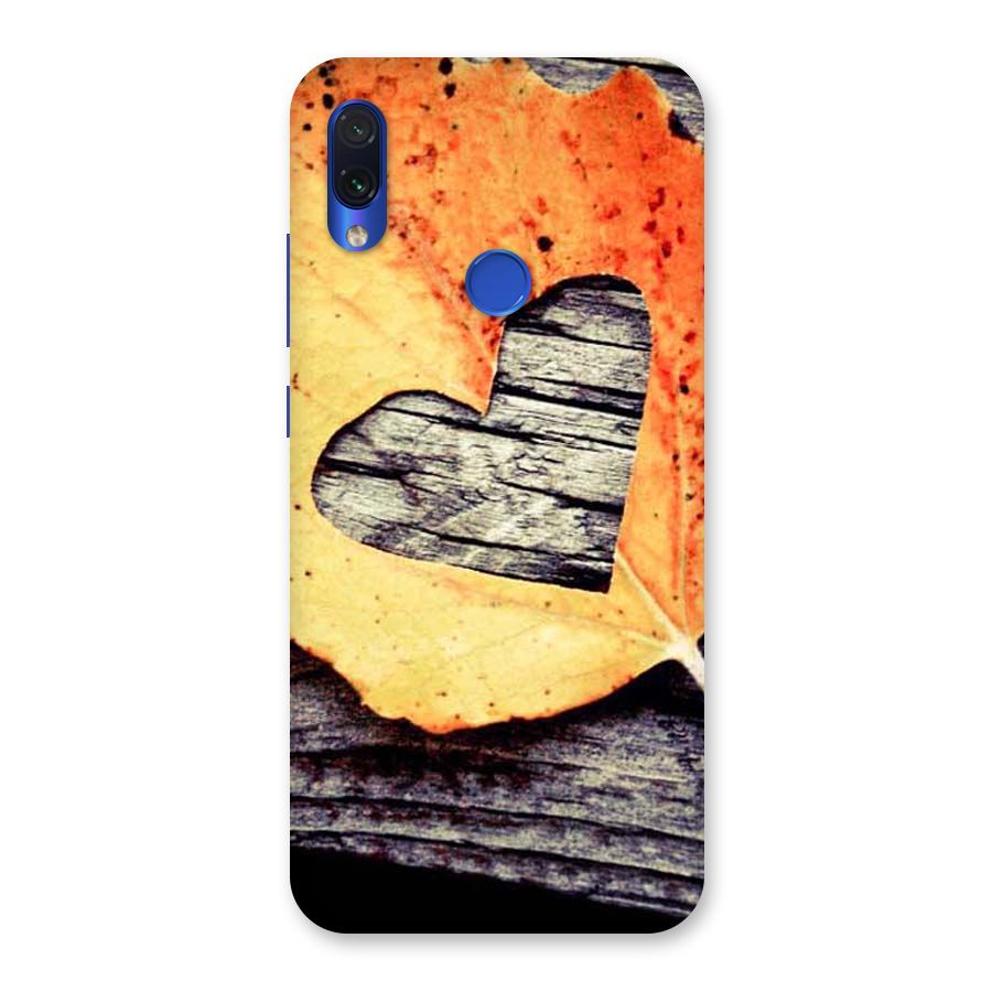 Wood Heart Leaf Back Case for Redmi Note 7