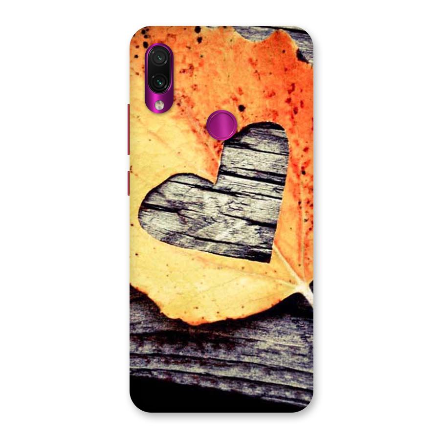 Wood Heart Leaf Back Case for Redmi Note 7 Pro