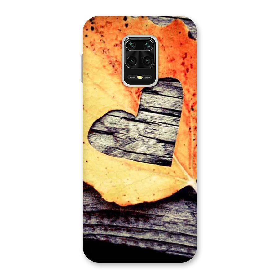 Wood Heart Leaf Back Case for Redmi Note 9 Pro